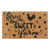 RugSmith Multi Machine Tufted Farm Sweet Farm Doormat, 18"x30"