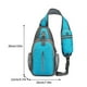 thumbnail image 3 of Bolsa de pecho para hombre - Bolsa bandolera de nylon resistente al agua con múltiples compartimentos • Tira reflectante • Agujero para auriculares • 36x20x9cm, 3 of 9