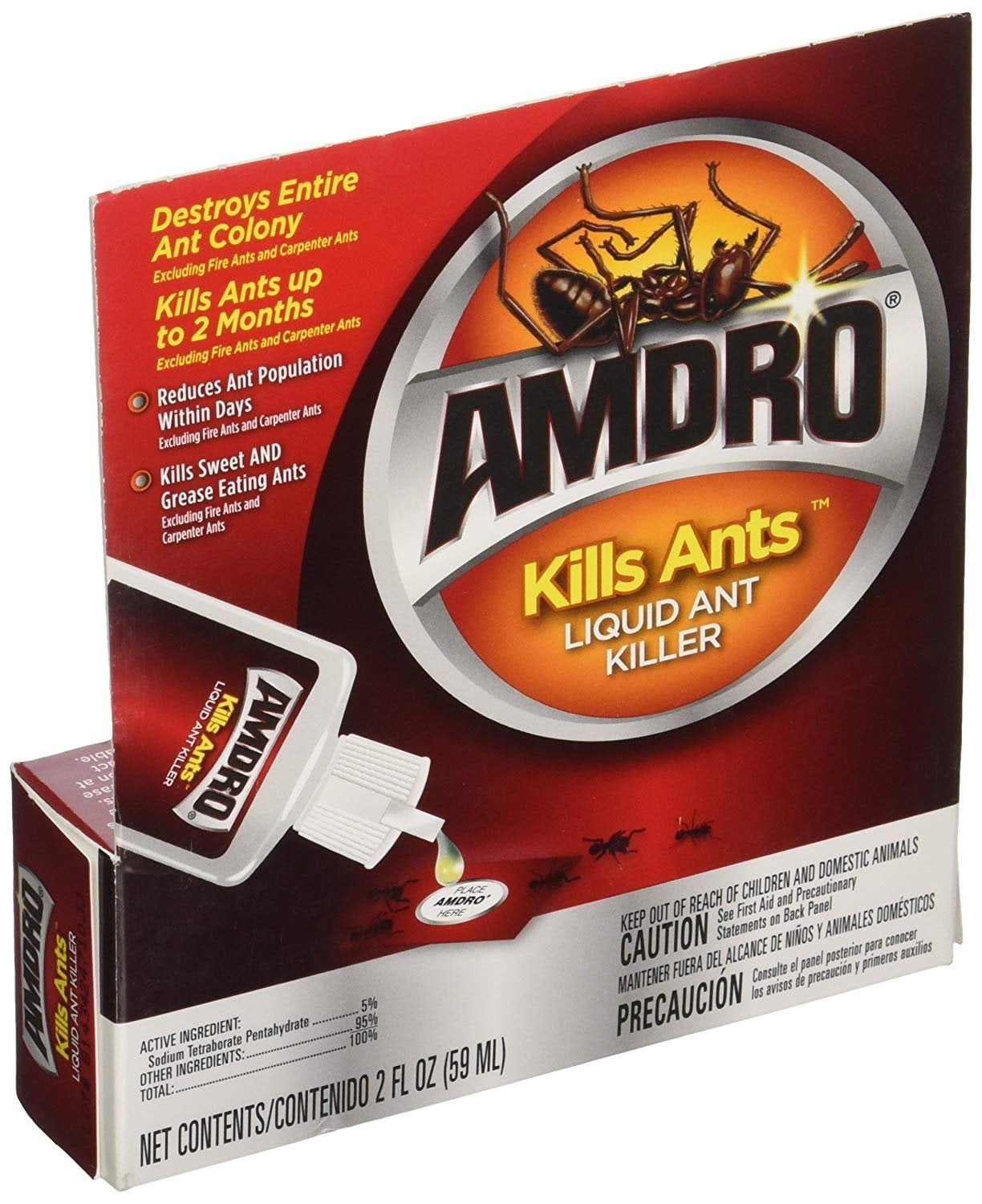 Amdro Kills Ants Liquid Ant Killer 2oz