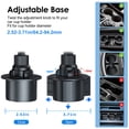 thumbnail image 3 of EEEkit Cup Holder Tablet Mount for Car, 360° Adjustable iPad/iPhone Stand Fit for 4.7–12.9" iPad Pro/Air/Mini, Galaxy Tab, Phone Holder for SUV, Truck, Car, 3 of 7