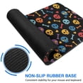 thumbnail image 6 of Long Mouse Pads for Desk,Black Colorful Skull Bone Pattern Desk Mats on Top Of Desks, Desk Mouse Pad Extra Large with 3mm Non-Slip Base and Stitched Edge for Gaming,Office,Work,Home 31.5"x11.8", 6 of 6