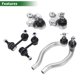 thumbnail image 4 of Kit de suspensión delantera de 6 piezas, extremo de barra de dirección exterior, enlace de barra estabilizadora, junta esférica inferior para Honda Civic 06-11, 4 of 6