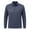 Navy, variant on GrmtClth Polo Shirts for Men Solid Tone Striped Chest Detail Long Sleeve Lapel Collar Relaxed Fit Leisure Work Tops Blue 4XL