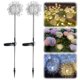 thumbnail image 3 of Lámparas Hadas Dandelion Luces Estaca Decorativas Al Aire Libre 2 PCS Solar LED Impermeable para El Jardín Jardinería Boda, 3 of 9