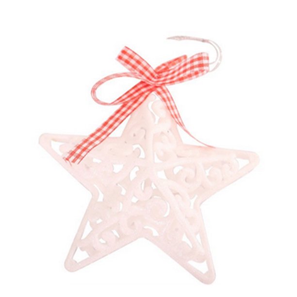 Toystoory Decoración colgante de lazo de Navidad para el hogar, colgante de árbol para sala de estar interior, decoración reutilizable para Hotel y Kits de decoración para fiestas Estrella Toystoory HA069945-01