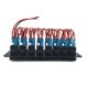 thumbnail image 3 of Impermeable 8 Gang 2LED Light Rocker Switch Panel Interruptor AutomáTico 12V Marino, 3 of 5