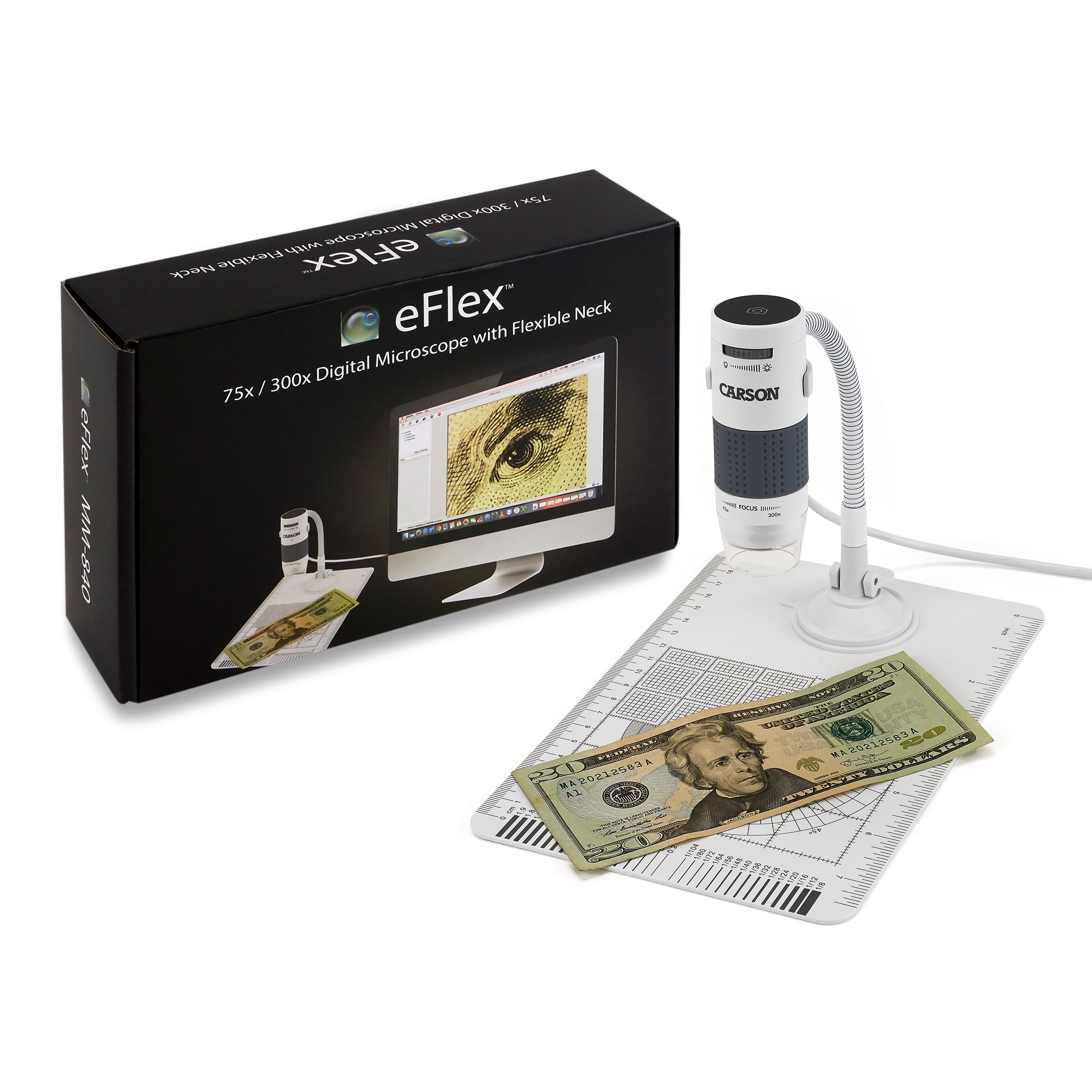 Carson zPix™ 300 86x-457x USB Digital Microscope, Integrated Camera and  Video Capture 