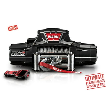 

Warn 92820 12 Volt Two 16 amp Accessory Ports 12000 LB Cap 80 Ft Wire Rope Wireless Remote