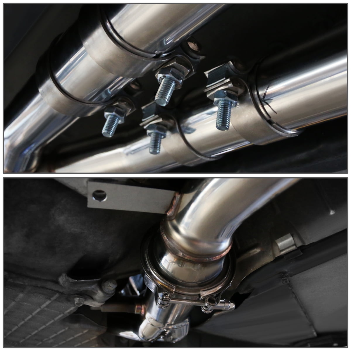 DNA Motoring Stainless Steel Exhaust X -Pipe Cat-Back For 1997-2004 Chevy Corvette C5 5.7 V8