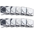 thumbnail image 3 of TOWED22 12 Pack Refrigerator Whiteboard Wall Memo Note Clip Metal Clip (1.75inch),Silver, 3 of 5