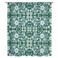 thumbnail image 2 of Green Blue Floral Sheer Curtains 72 Inches Long, Vintage Pastoral Botanical Leaves Light Filering Curtains, Breathable Simi Curtain Privacy Drapes for Living Room Bedroom Lightweight Window Treatment, 2 of 9