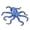 Silvery Blue, variant on 3D Printed Octopus, Animals Fidget , Decor for Stress Relief,Desk Spinner (Silvery Blue)