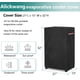thumbnail image 2 of AIickwang Cubierta de enfriador de aire evaporativo portátil para exteriores, cubierta de enfriador de pantano impermeable resistente 600D, negro, 2 of 5