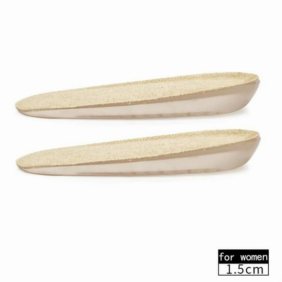 Inner Heightened Insole Orthopedic Massaging Feet Care Invisible Height Increase Insoles GEL Foot Pad Shoe Lift Cushion 1.5cm for women