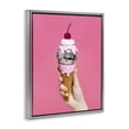 thumbnail image 4 of Stupell Industries Glam Disco Ice Cream Food & Beverage Painting Gray Floater Framed Art Print Wall Art, 17 x 21, 4 of 10