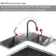 thumbnail image 3 of Inteprter Protección eficaz para la estera del grifo del silicón del fregadero de la cocina fácil de instalar y limpiar el gel de silicona Juegos de accesorios de baño blanco, 3 of 6