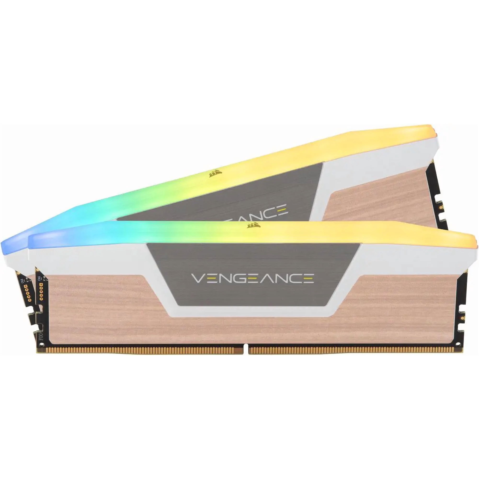 CORSAIR Vengeance RGB 16GB (2 x 8GB) 288-Pin PC RAM DDR5 6000 (PC5 48000) Custom Lab GBT Wood Desktop Memory Desktop Memory Model CMH16GX5M2E6000Z36WGWL