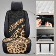 thumbnail image 6 of CHAQLIN Leopard Print Stripes Quilted Front Car Seat Pads, Non-Slip Quilted Padded Fabric Front Car Seat Protector 2 Piece Non‑Slip Car Seat Covers for Truck, 6 of 7