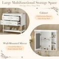 thumbnail image 6 of Harper & Bright Designs 36" Bathroom Vanity Sink Combo, Bathroom Mirror Cabinet with Adjustable Shelf, Bathroom storage Cabinet with Drawers, White, 6 of 17