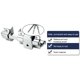 thumbnail image 3 of Door Security Color Silver Anti theft Door Lock Fence Door Lock Confidential Key Iron Construction For Garden Fences, 3 of 10