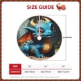 thumbnail image 2 of Balery Adorable Blue Baby Dragon Printed Christmas Tree Skirt , Merry Christmas Party Christmas Tree Decoration,Adjustable Tree Skirt-48", 2 of 6