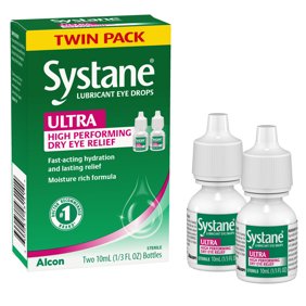 Systane Ultra Lubricant Eye Drops for Dry Eye Symptoms, 25 Preservative ...