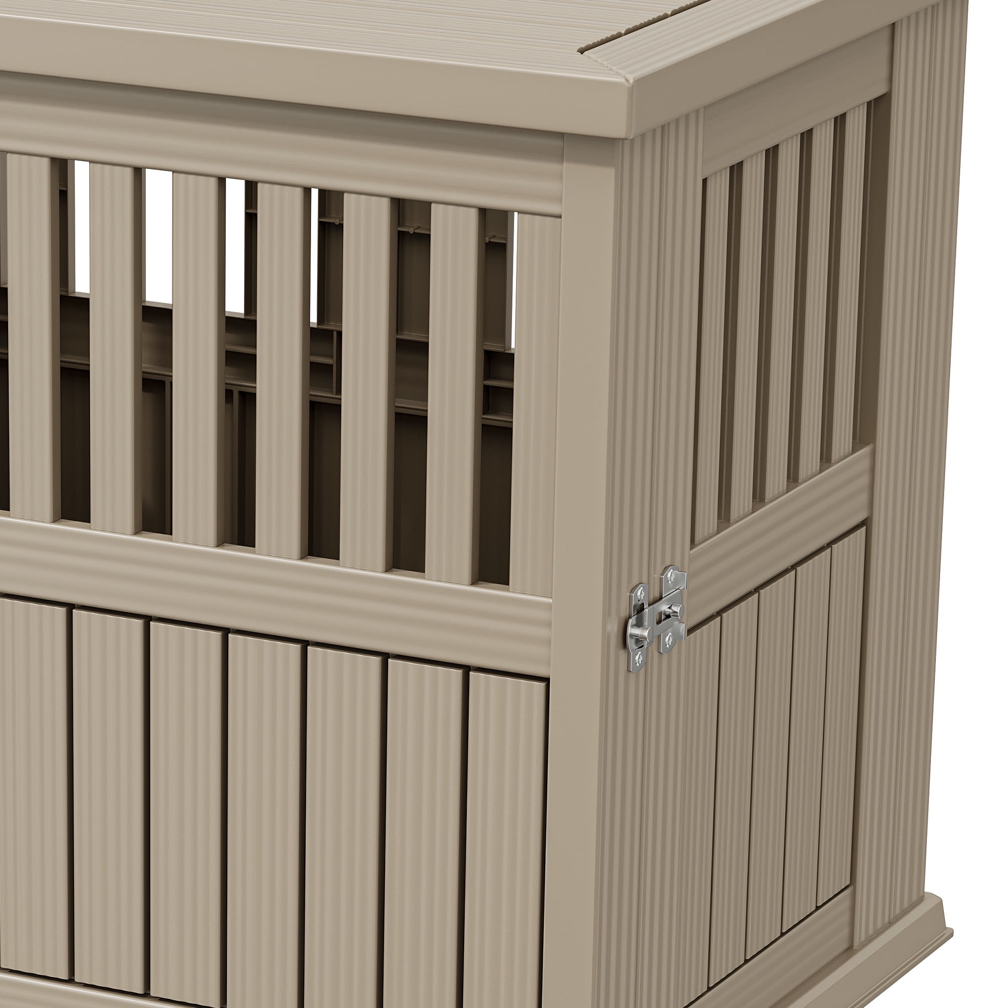 Dextrus Pet Dog Crate Furniture End Table,Waterproof Indoor Kennel for Small to Medium Dogs, Brown