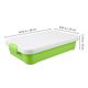 thumbnail image 5 of Caja de arena vacía con tapa, arenero portátil, caja de almacenamiento de juguetes pequeños, caja de arena de plástico para actividades al aire libre., 5 of 8