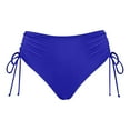 thumbnail image 6 of Sopiago Womens Bikini Bottom Full Coverage Swim Bottoms Mid Waisted Side Tied Swimsuit Bathing Suit Bottom for Women Blue,M, 6 of 7