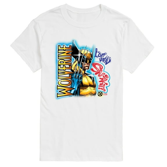 Marvel Wolverine - 90S Graffiti Style - Men's Short Sleeve Graphic T-Shirt