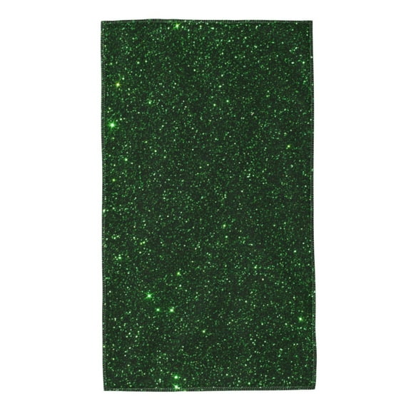 Kdxio Hand Towel Emerald Green Sparkling for Bathroom Kitchen Fingertip Bath Towels 27.5 x 16 Inch Home Hotel Gym Laundry Room