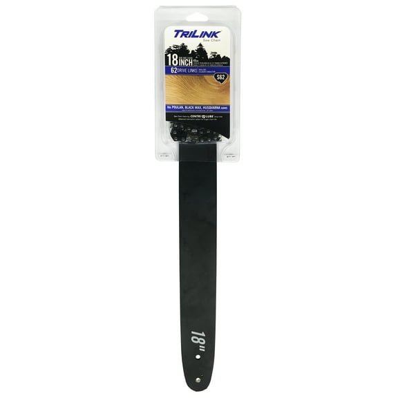 Trilink Saw Chain S62 - 18" Guide Bar/Chain Combo Replacement for Chainsaw; 62 DL`; Condition: New