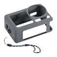 thumbnail image 1 of Cubierta de silicona, cubierta de la cámara, a prueba de golpes con cuerda a prueba de pérdida, accesorios de cámara deportiva, estuche anti -caída gris, 1 of 9