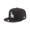 thumbnail image 1 of Sombrero New Era 59Fifty MLB Los Angeles Dodgers LA Negro/Blanco, 1 of 6