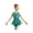 Lake Green, variant on Kids Girls Jazz Modern Tap Dancewear Sleeveless Sequined Bowknot Ballet Dance Leotard Dress White 6