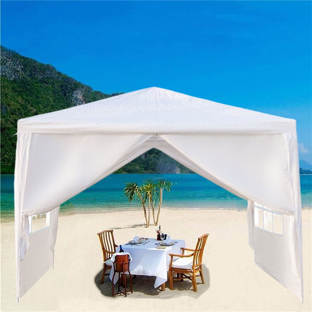 10'x10' Canopy with 4 Sidewalls, SEGMART Canopy Tent Party Tent ...