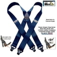 thumbnail image 2 of Classic Series Basic Blue Patented Gripper Clasp HoldUp Suspenders, 2 of 4