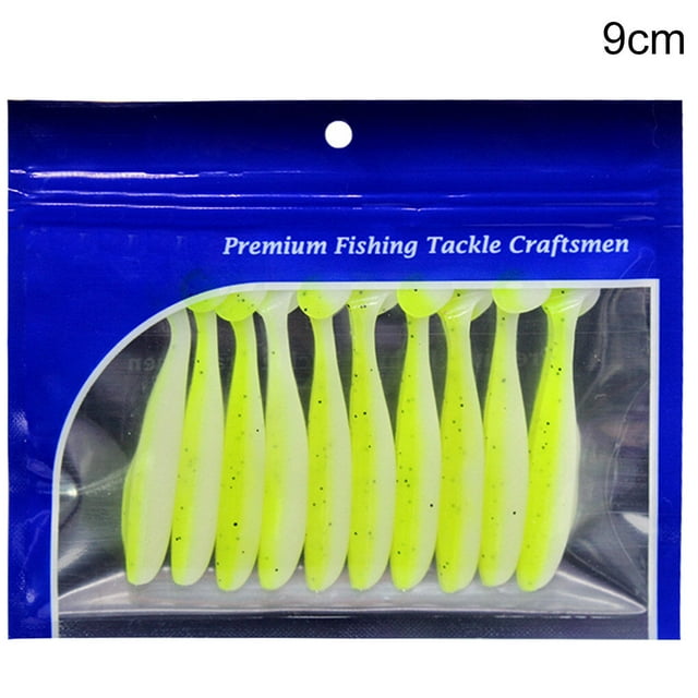 serony 10 Pcs Appâts de Pêche Simulés Réutilisables Leurres de Pêche Appâts Artificiels Portables en PVC 9cm Type 4