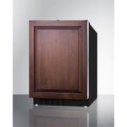 Summit ALRF49BIF 20 in. Built-In Refrigerator Freezer, Panel-Ready & Black