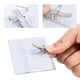 thumbnail image 4 of Paquete de 100 etiquetas de nombre, 90x56 mm, etiqueta de nombre de ropa transparente, caja de etiqueta de nombre con clip, tarjeta de identificación para oficina, viajes escolares, 4 of 6