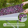 thumbnail image 6 of Mandala Tablecloth Vintage Psychedelic Pattern Waterproof Squre Cover with Elastic Edges and Back for Meditation Room, 6 of 6