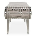 thumbnail image 3 of Michael Amini Roxbury Park Velvet Accent Bench - Cement Gray, 3 of 4