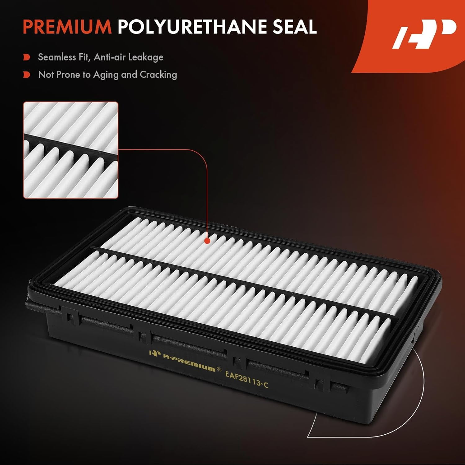 A-Premium 2-PC Engine Air Filter Compatible with Genesis GV70 2022 2023 2024, 2.5L, Replace# 28113AR100