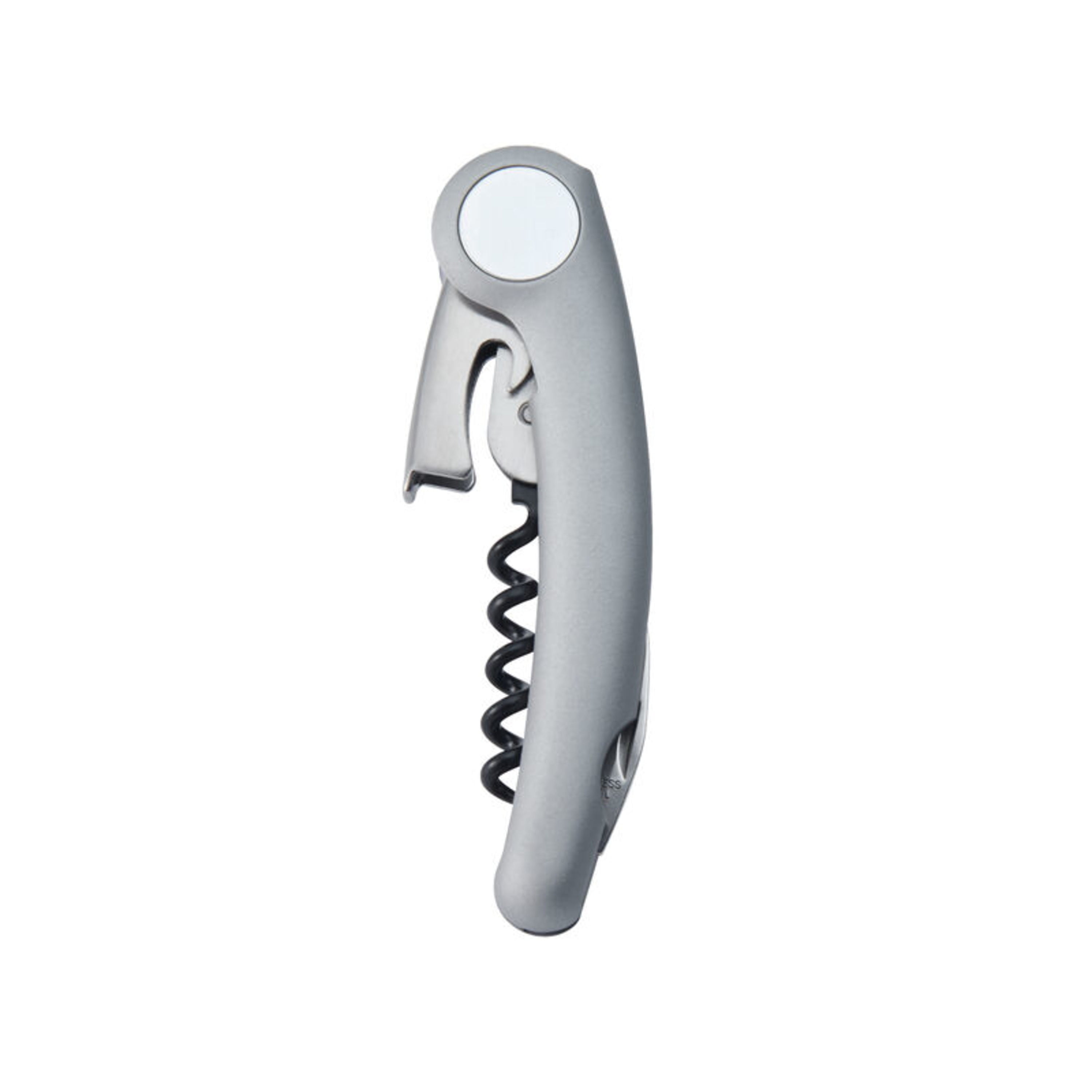Houdini Waiter's Corkscrew in Silver with Foil Cutter