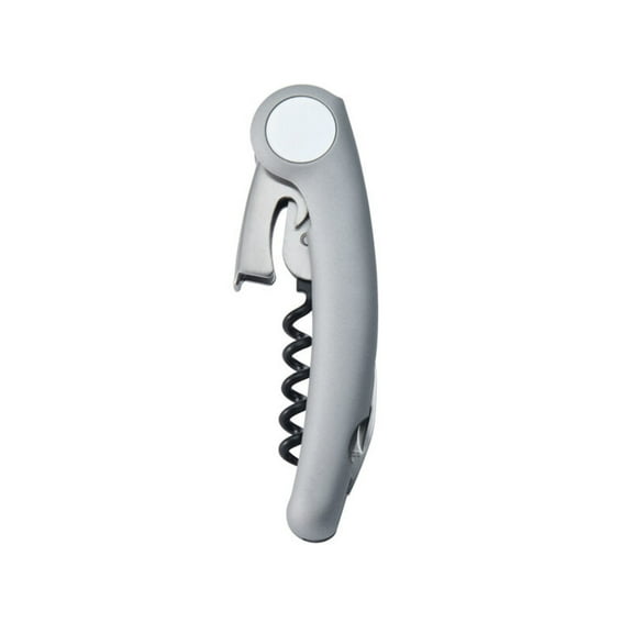 Houdini Magnetic Waiter's Corkscrew in Silver with Foil Cutter