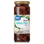 Great Value Sliced Kalamata Greek Olives, 6.35oz Jar