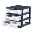 thumbnail image 3 of Bella Storage Solution 3 Drawer Medium Desktop Blue - Set of 2, 3 of 3