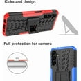 thumbnail image 6 of Slim Fit Phone Case for Samsung Galaxy A14, Tire Stripe Great Grip Cell Phone Case with Screen Camera Protection and Built-in Kickstand for Galaxy A14 4G/5G,XW Red, 6 of 13