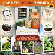 Organo Republic - 25 Summer Vegetable & Greens Seeds Varieties - 6,510+ Non GMO Heirloom Garden Seeds