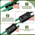 thumbnail image 3 of 4 Abrazaderas de Cuerda Dobles Reutilizables de 1/2 Pulgada, Conector de Cable de Plástico, Aptas para Cable de Nailon Doble o de 9-10 mm., 3 of 7